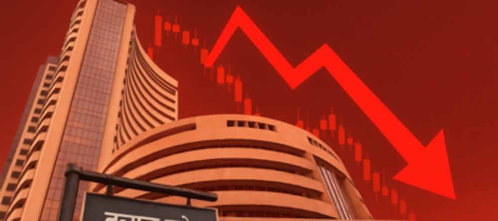 वैश्विक तनाव से भारतीय बाजार पर मार, सेंसेक्स 1353 अंक टूटा