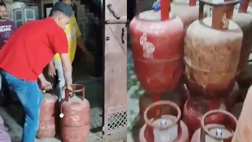 LPG की किल्लत के बीच हापुड़ में छापा, मकान से 55 भरे गैस सिलेंडर मिलने से हड़कंप