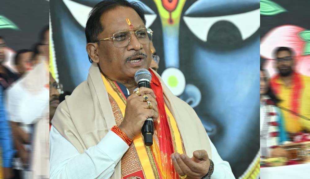 मुख्यमंत्री विष्णुदेव साय ने कहा: श्रीमद्भागवत में कर्म ही सच्ची पूजा का पाठ