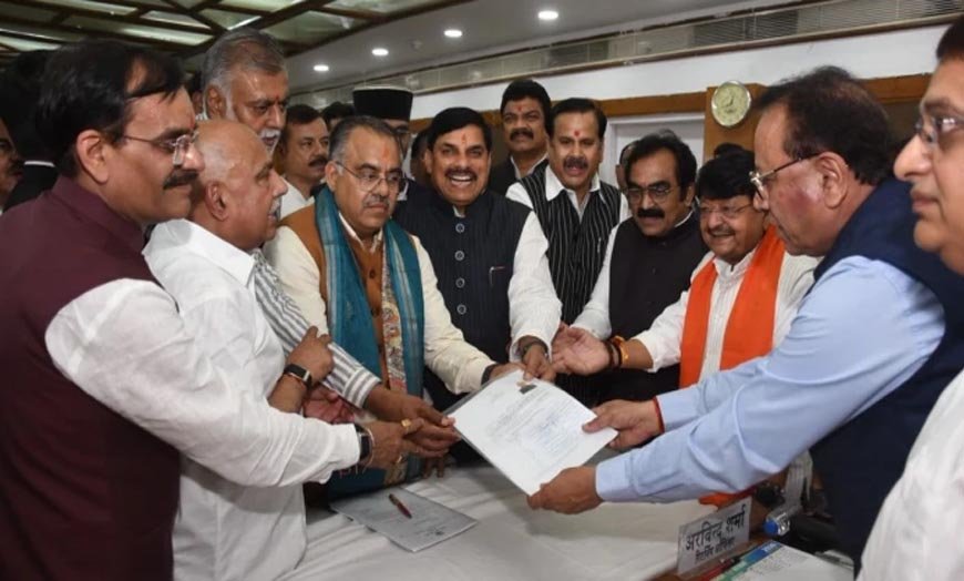 मध्य प्रदेश में राज्यसभा चुनाव की सरगर्मी तेज, भाजपा प्रत्याशियों के नामांकन में शामिल हुए CM मोहन यादव