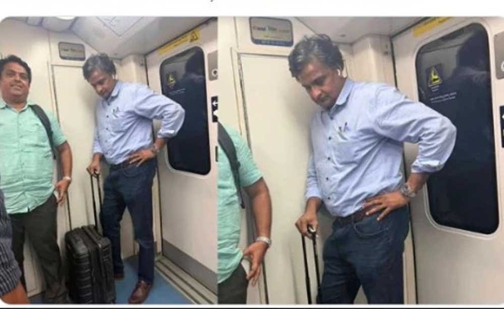 VIP बनने के बजाय आम यात्री बने श्रीनाथ, मेट्रो वाली तस्वीर ने सोशल मीडिया पर जीता दिल