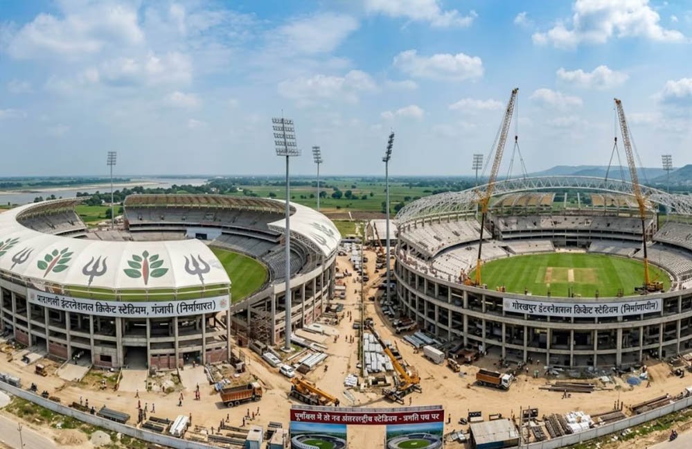 UP Sports Infrastructure: गोरखपुर का इंटरनेशनल क्रिकेट स्टेडियम तेजी से आकार ले रहा, 3 महीने में 20% निर्माण पूरा
