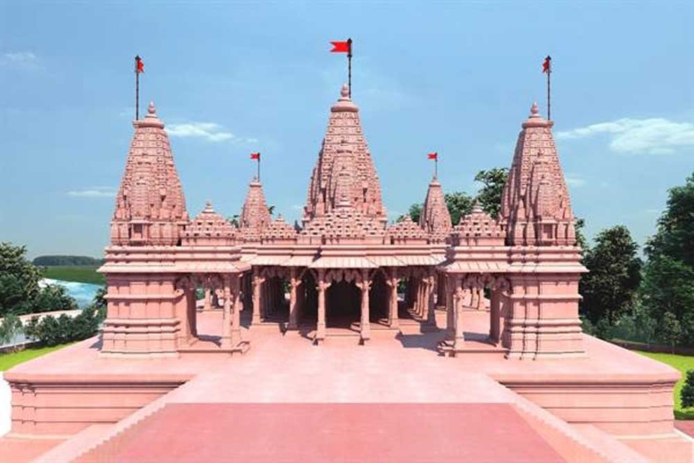 एकात्म धाम में प्राचीन नागर शैली का भव्य पंचायतन मंदिर, 100 नक्काशीदार स्तंभ होंगे खास आकर्षण