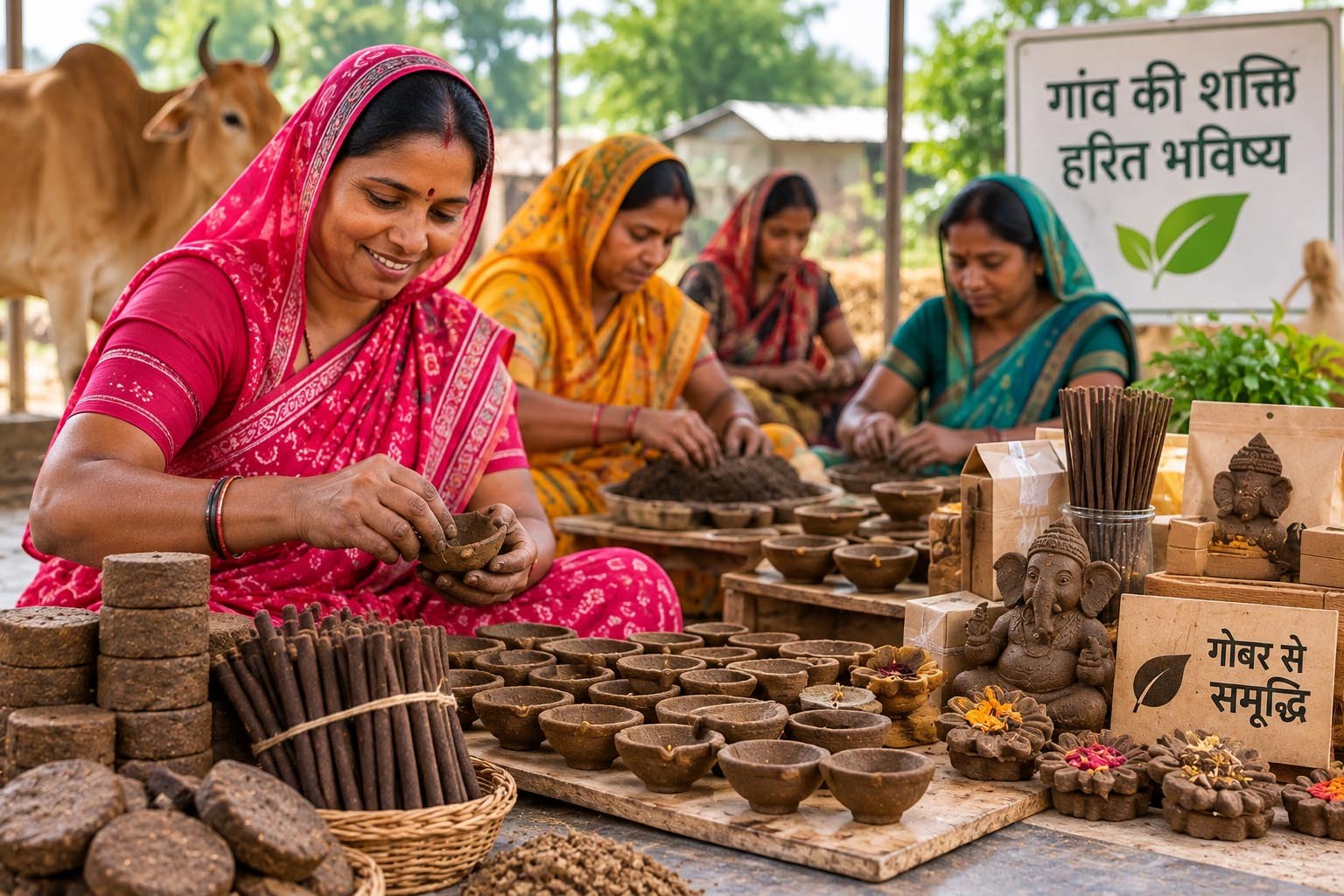 कुरुक्षेत्र में गोबर से बदलेगी गोशालाओं की तस्वीर, महिलाओं को रोजगार से जोड़ने की पहल