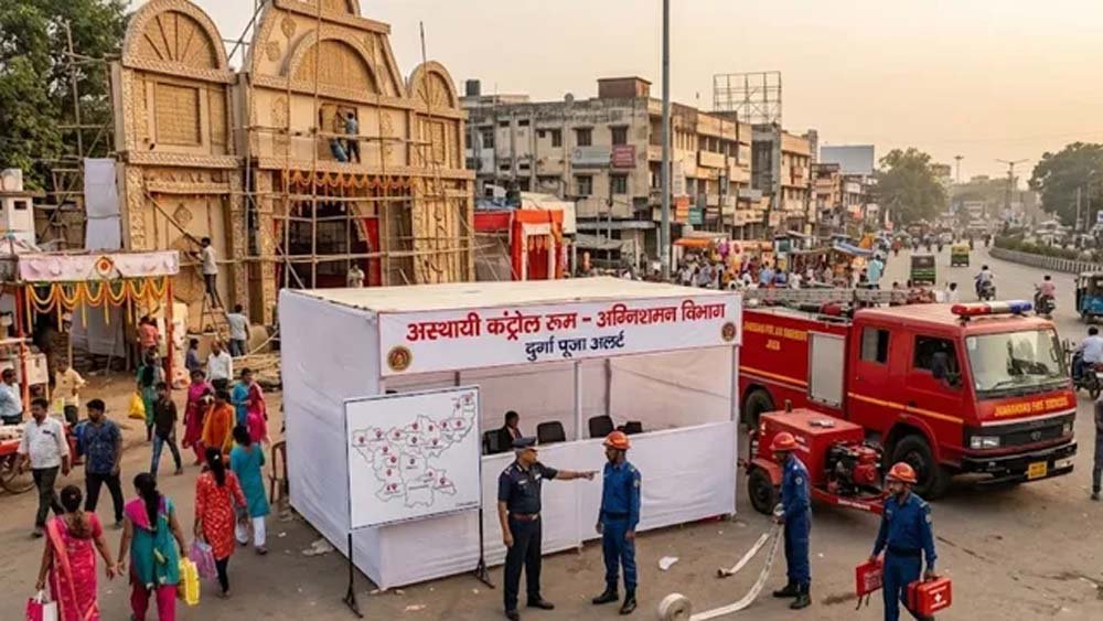 पूजा पंडालों में आग से बचाव की तैयारी तेज, अतिरिक्त बल के साथ तैनात होंगे फायर वाहन