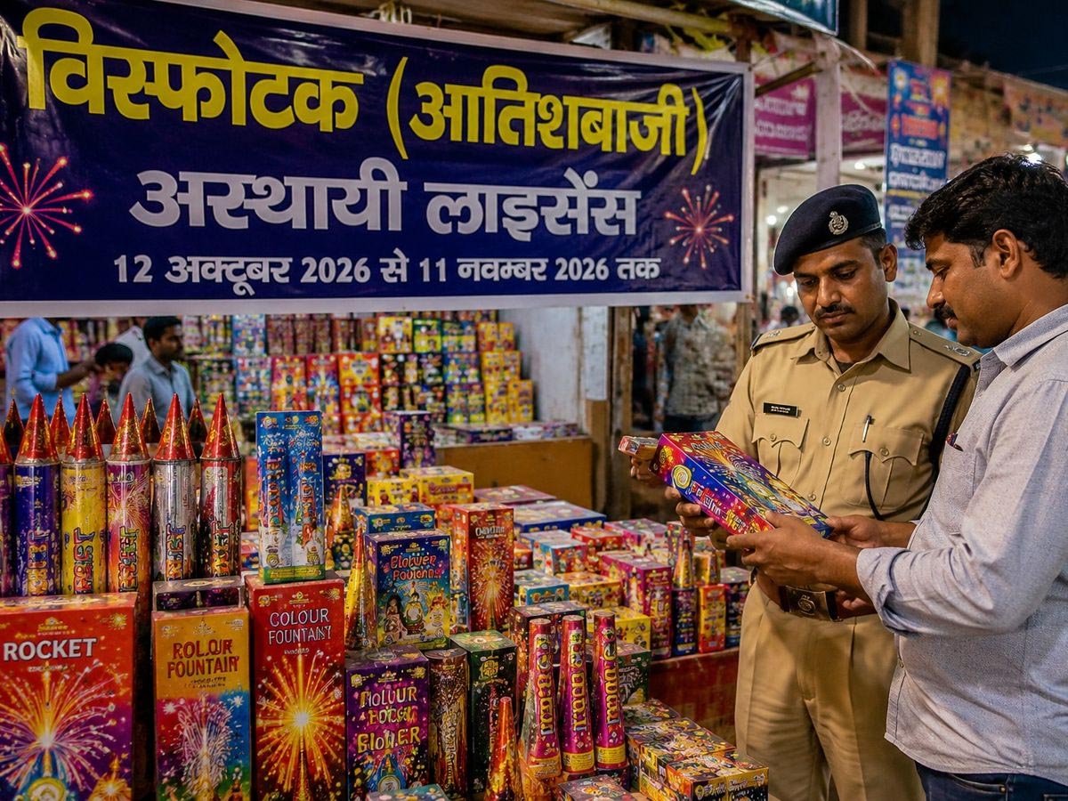 जयपुर में पटाखों की अस्थाई बिक्री का लाइसेंस मिलेगा 12 अक्टूबर से, जानें आवेदन की पूरी प्रक्रिया