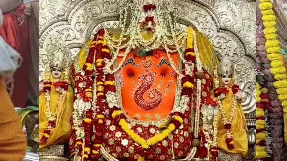 गणेश चतुर्थी पर गजानन से लेकर महाकाल तक खास श्रृंगार, खजराना में स्वर्ण आभूषण तो भस्म आरती में गणेश रूप में सजे बाबा महाकाल