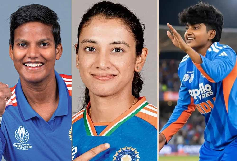 ICC टी20 रैंकिंग के टॉप-5 में स्मृति मंधाना, दीप्ति शर्मा को बड़ा फायदा; श्री चरणी ने रचा इतिहास