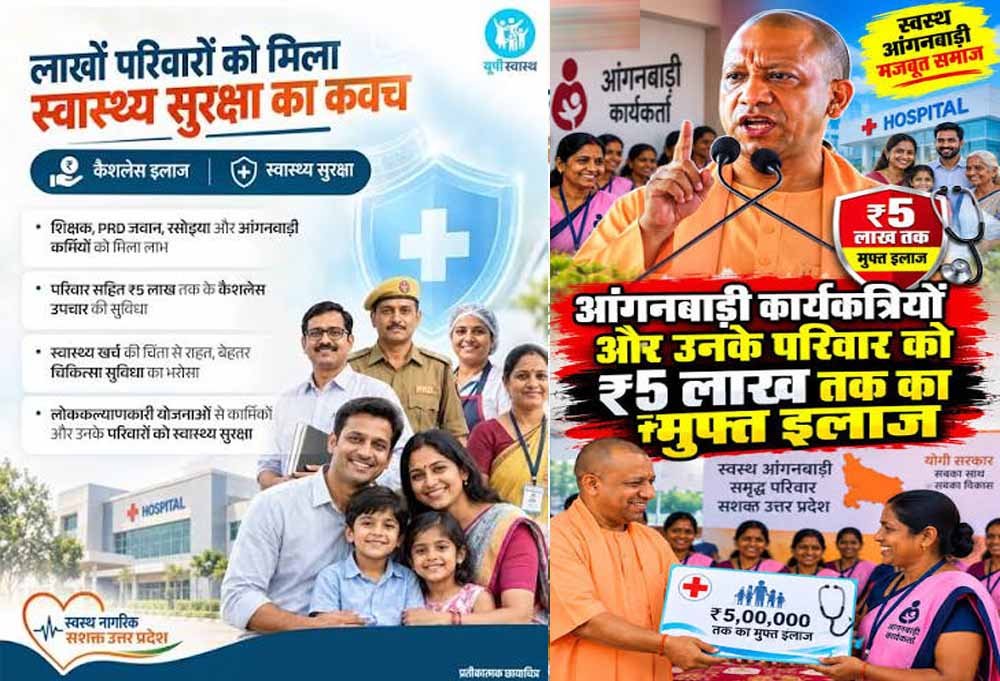 मानदेय के साथ परिवार की सेहत और आर्थिक सुरक्षा पर जोर, योगी सरकार ने बढ़ाया स्वास्थ्य सुरक्षा कवच
