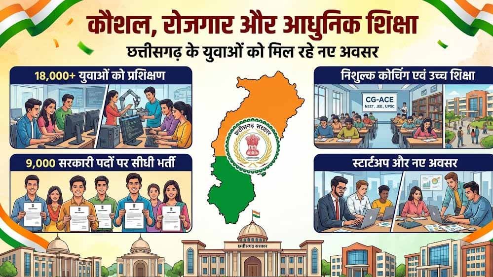 स्टार्टअप और आधुनिक शिक्षा पर जोर, छत्तीसगढ़ में 9 हजार सरकारी पदों पर सीधी भर्ती की तैयारी