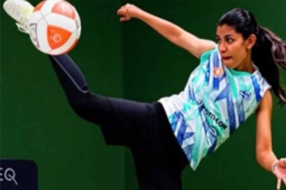 टेकबॉल सेमीफाइनल में क्विम्सी डिसूजा को हार, ब्रॉन्ज मेडल के लिए करेंगी मुकाबला