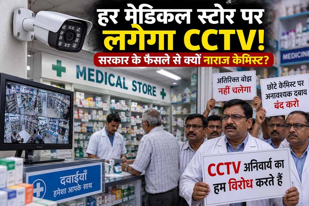 दवा दुकानों पर CCTV अनिवार्य करने की तैयारी, जानें सरकार के प्रस्ताव पर क्यों हो रहा विरोध