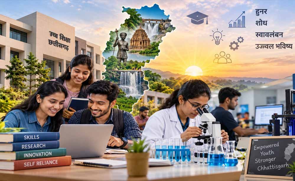 शोध, कौशल और रोजगार पर फोकस, छत्तीसगढ़ में गढ़ा जा रहा युवाओं का भविष्य