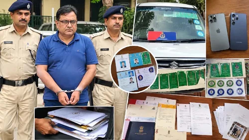 पुलिस लोगो वाली कार, फर्जी ID और मंत्रालय के पास; रांची में नकली अंडर सेक्रेटरी गिरफ्तार
