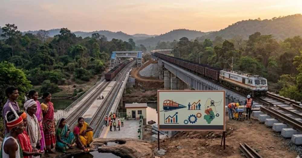 दक्षिण छत्तीसगढ़ में रेल कनेक्टिविटी का नया अध्याय, रावघाट तक ट्रैक तैयार