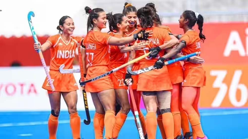 हॉकी में भारत का दबदबा कायम, दीपिका-ऋतुजा-नवनीत की हैट्रिक से मिली शानदार जीत
