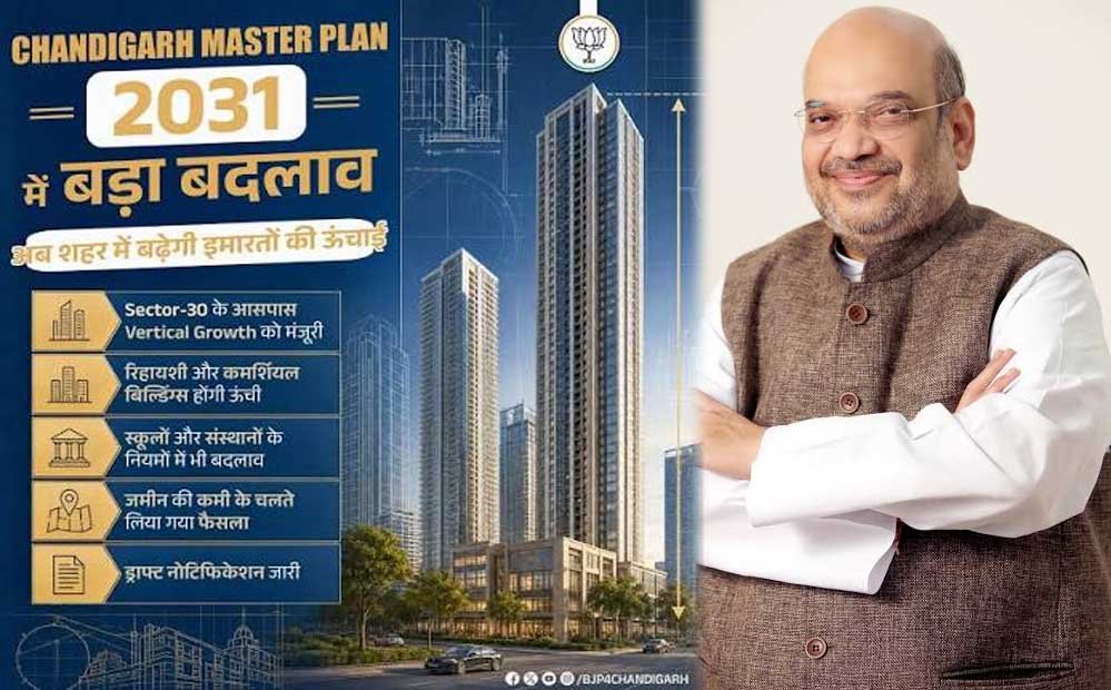 चंडीगढ़ का बदलेगा प्लान! मास्टर प्लान-2031 में संशोधन पर आज शाह की अहम बैठक, जानें क्या-क्या बदल सकता है