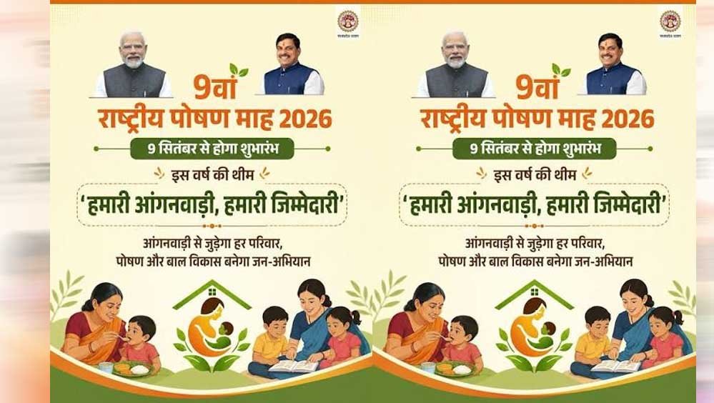 पोषण और आंगनवाड़ी सेवाओं पर रहेगा फोकस, 9 सितंबर से शुरू होगा राष्ट्रीय पोषण माह; मंत्री भूरिया करेंगी उद्घाटन