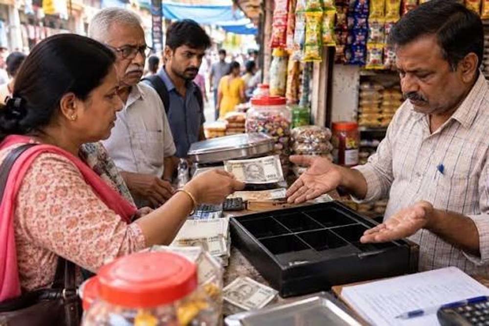 नवरात्र-दीपावली से पहले चिल्लर का संकट, बड़े नोटों से भरे गल्ले पर छुट्टे लौटाना मुश्किल