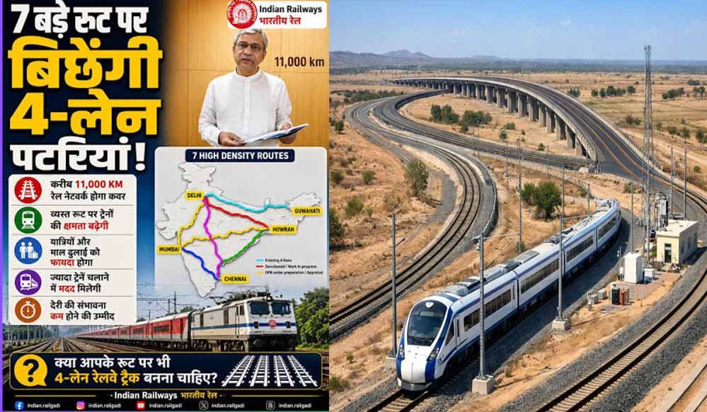 बिहार-झारखंड के रेल यात्रियों को बड़ी राहत, 7 रूट होंगे फोरलेन; घटेगी भीड़ और ट्रेनों की लेटलतीफी