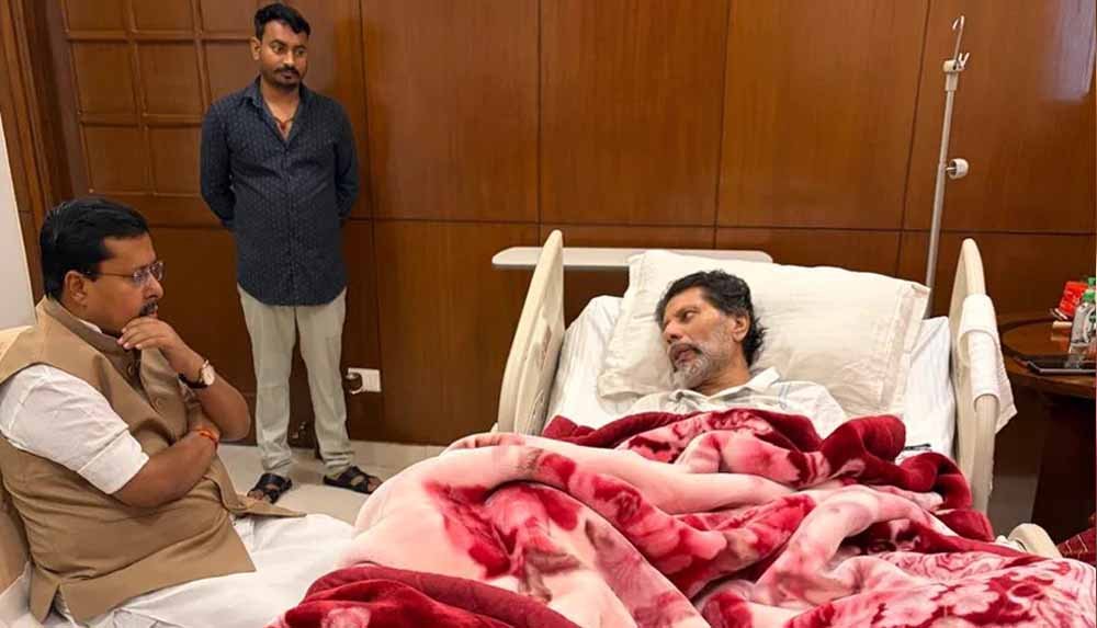किरण सिंह देव से मिलने पहुंचे BJP अध्यक्ष नितिन नबीन, डॉक्टरों से ली उपचार की जानकारी
