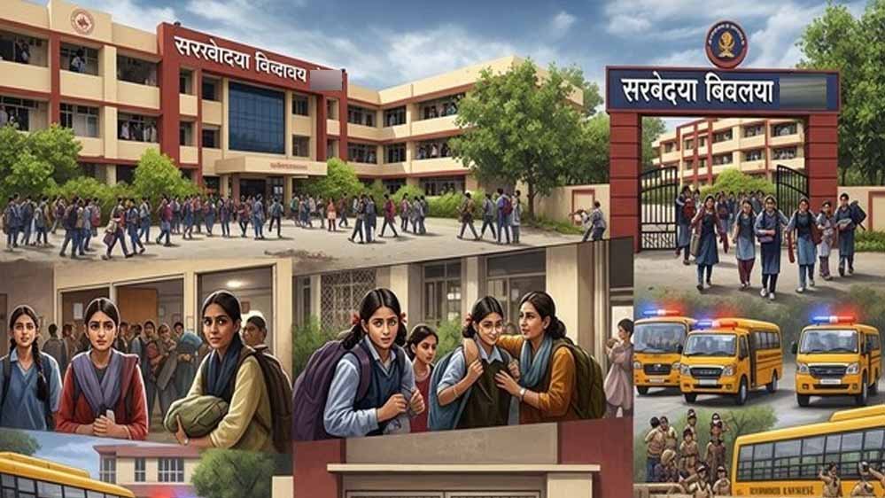 नोएडा में स्कूलों को बम धमकी से मचा हड़कंप, करीब एक दर्जन स्कूलों में जांच के लिए पहुंची पुलिस टीम