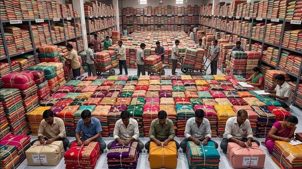 दिवाली और शादी सीजन से पहले झटका, सूरत में साड़ी उत्पादन घटा; ग्राहकों की बढ़ेगी जेब पर मार