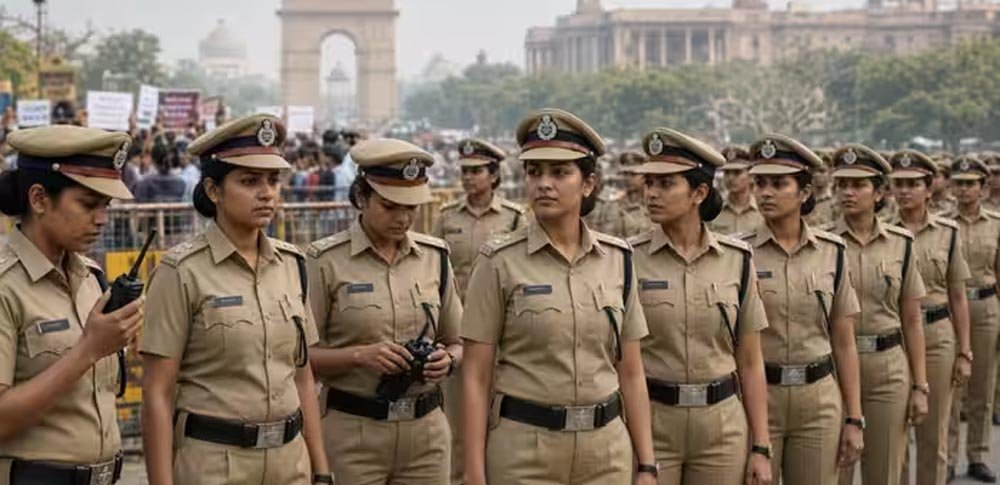 दिल्ली में मार्च रोकने के लिए सुरक्षा घेरा मजबूत, 500-500 महिला जवान यूपी और हरियाणा से पहुंचीं
