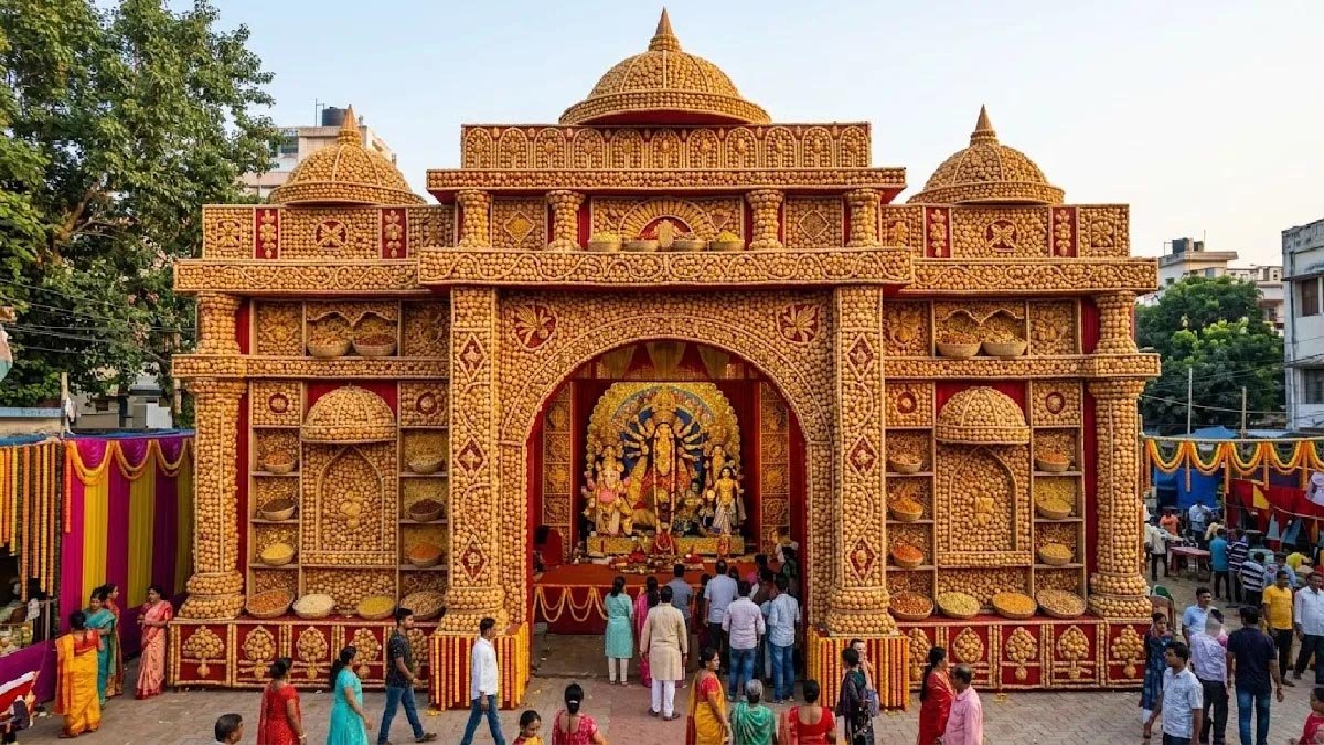रांची की शुक्ला कॉलोनी में दिखेगा गोलगप्पों वाला पंडाल, पश्चिम बंगाल से मंगाए गए 10 हजार से ज्यादा गोलगप्पे