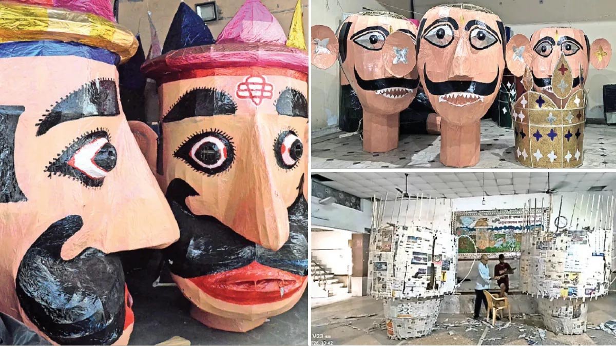 रावण के पुतले बनाकर मिसाल पेश कर रहा मुस्लिम परिवार, हरियाणा में 5 पीढ़ियों से निभा रहा परंपरा