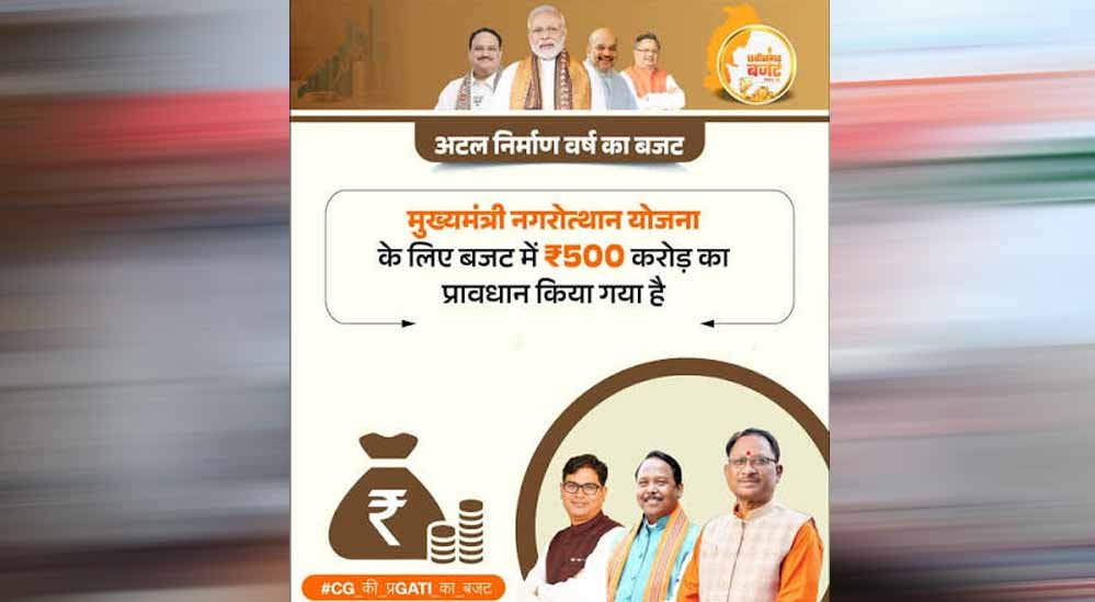 उप मुख्यमंत्री अरुण साव की पहल पर बड़ा फैसला, नगरोत्थान योजना में 38.23 करोड़ रुपये मंजूर